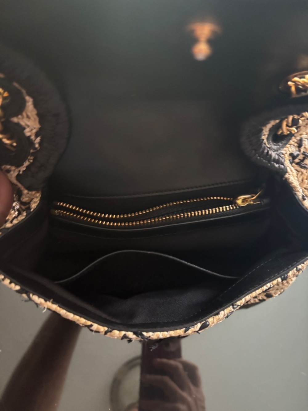 Tory Burch Fleming Bamboo Shoulder Bag - Picture 4 of 5